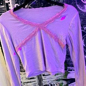 women’s patchwork crop top